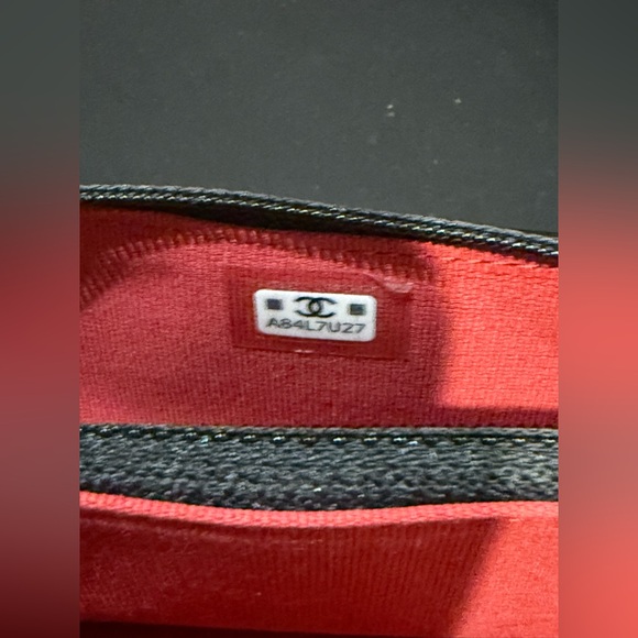 Chanel Lambskin Quilted Chanel 19 Wallet On Chain WOC Black - Picture 9 of 13